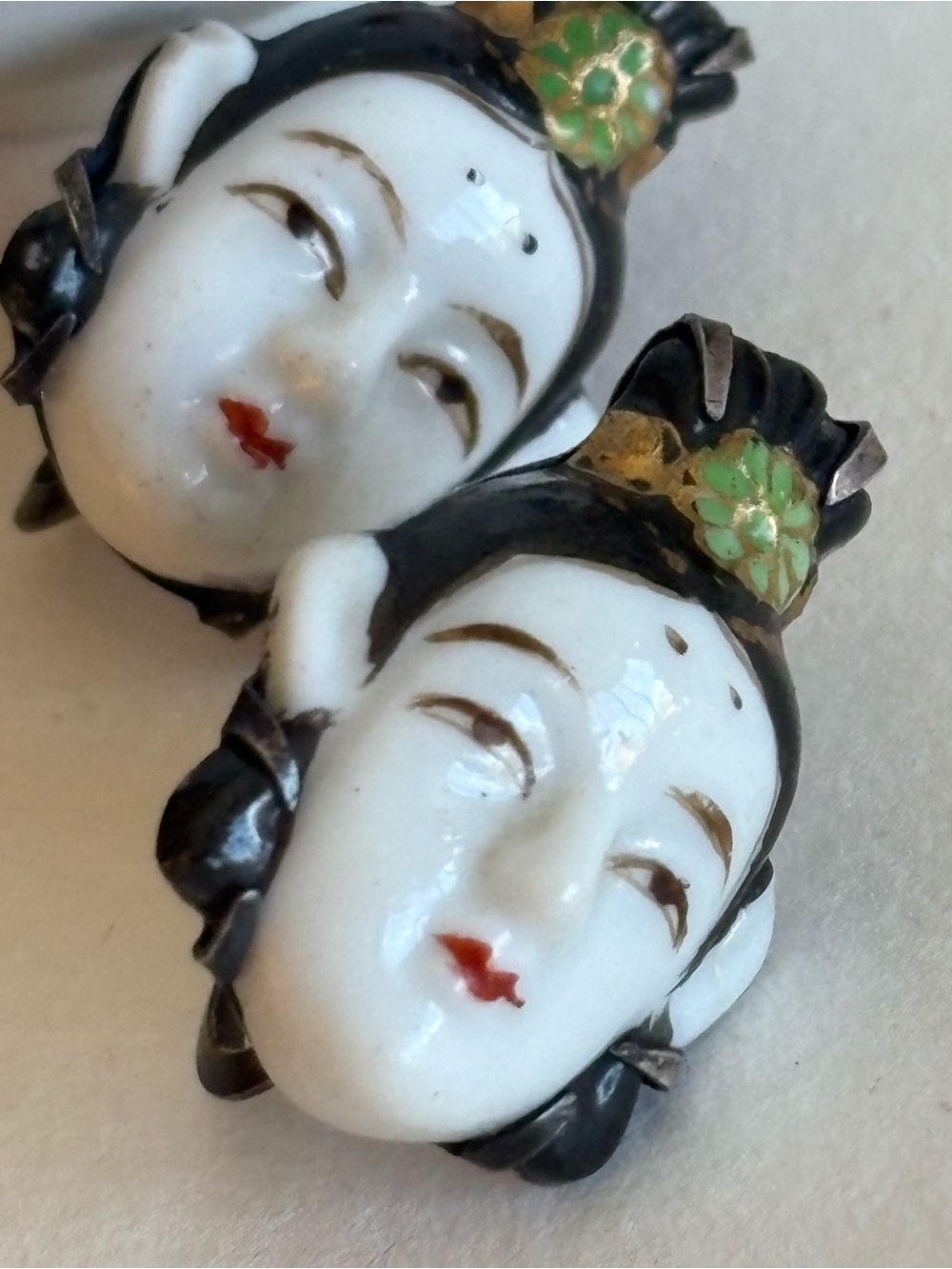 Sterling Vintage Toshikane Earrings “Goddess of Beauty and Abundance”